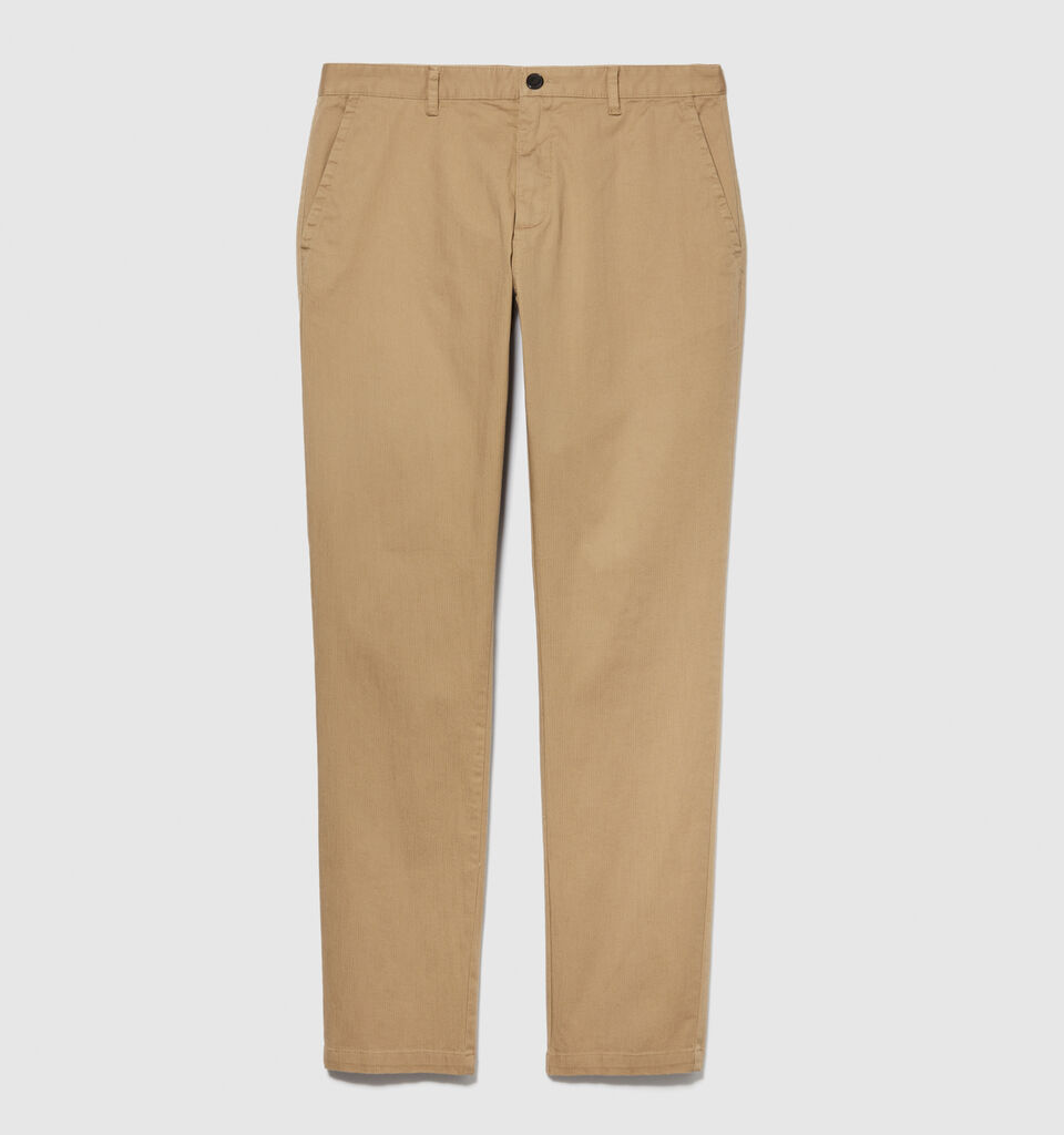 Slim fit chinos - men's slim fit trousers - Camel | Sisley image number 6